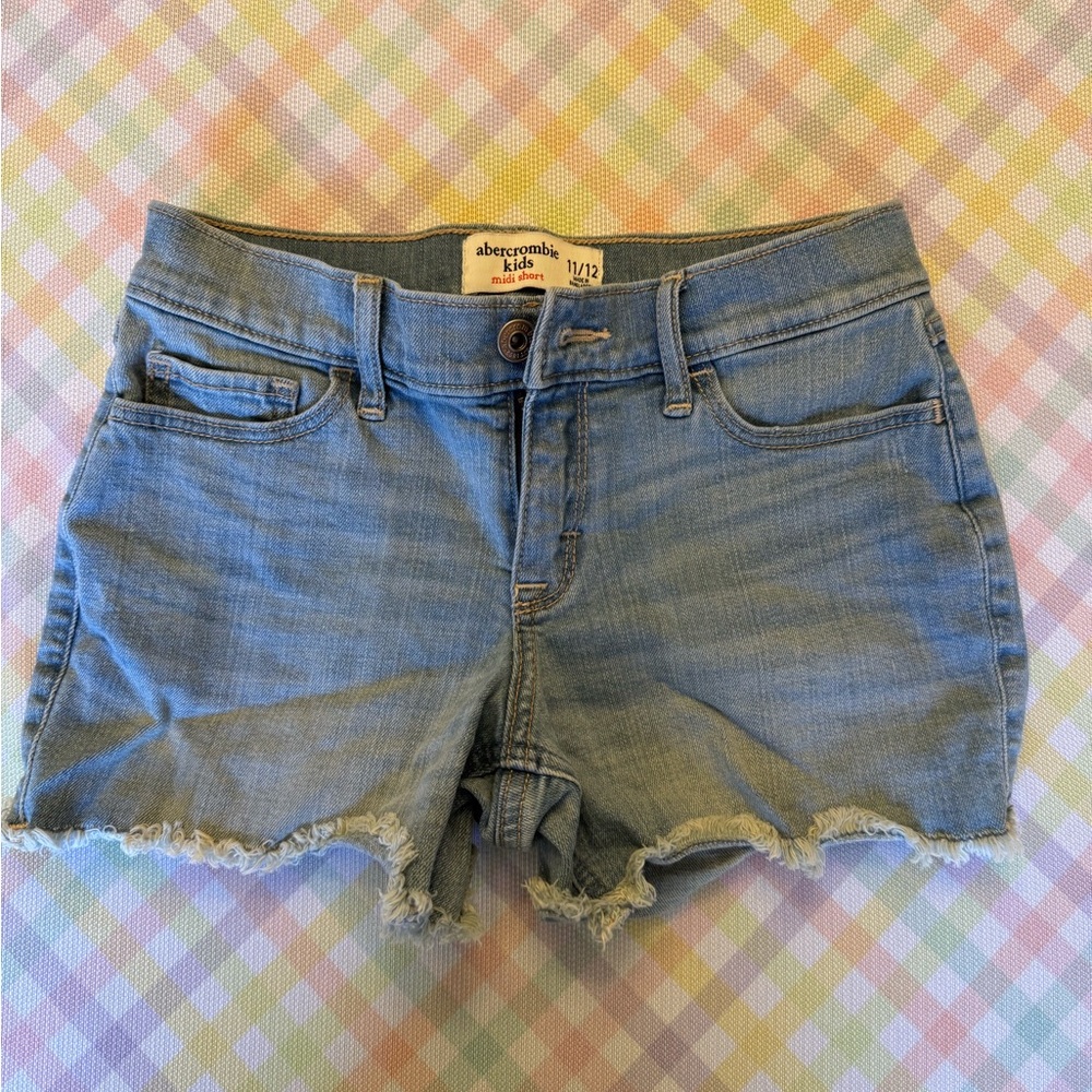 Abercrombie Kids Light Blue Denim Shorts